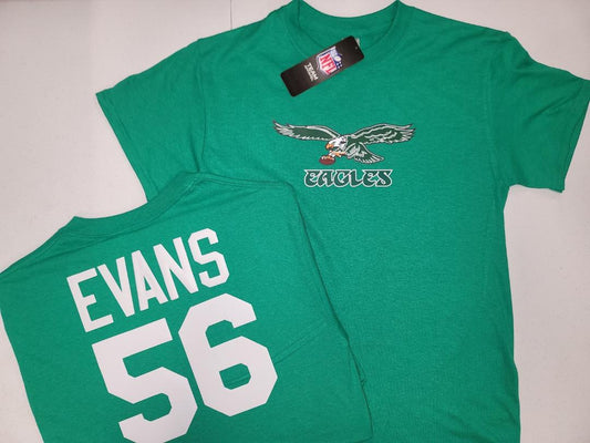 Mens NFL Team Apparel Philadelphia Eagles BYRON EVANS Football Jersey Shirt KELLY GREEN