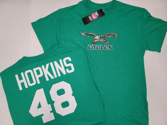 Mens NFL Team Apparel Philadelphia Eagles WES HOPKINS Football Jersey Shirt KELLY GREEN