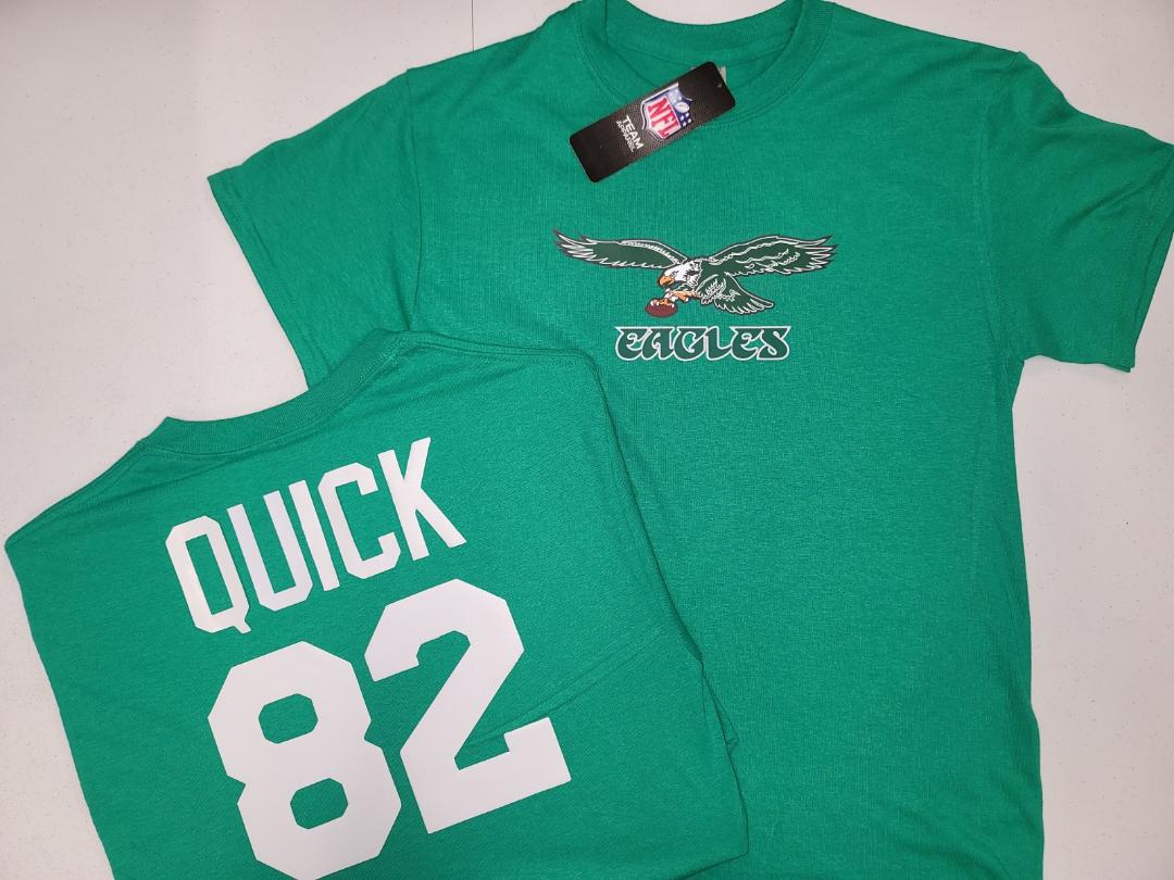 Mens NFL Team Apparel Philadelphia Eagles MIKE QUICK Football Jersey Shirt KELLY GREEN