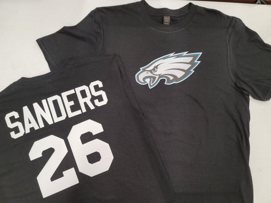 Mens NFL Team Apparel Philadelphia Eagles MILES SANDERS Football Jersey Shirt BLACK