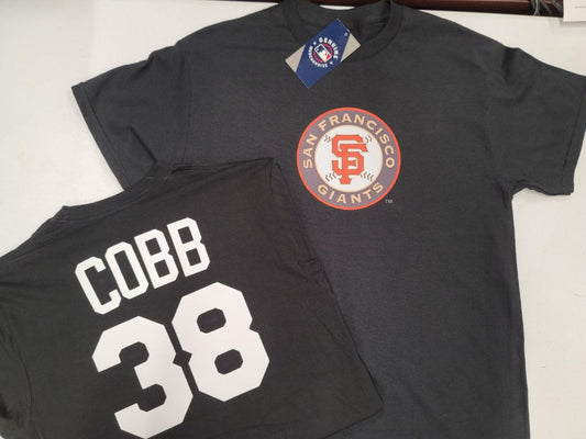 Mens MLB Team Apparel San Francisco Giants ALEX COBB Baseball Shirt BLACK