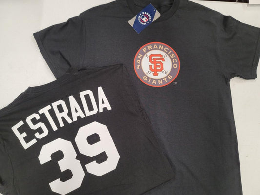 Mens MLB Team Apparel San Francisco Giants THAIRO ESTRADA Baseball Shirt BLACK