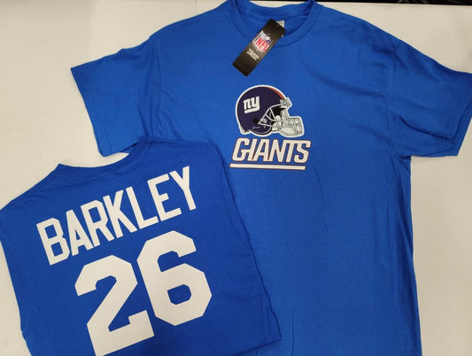 Mens NFL Team Apparel New York Giants SAQUON BARKLEY Football Jersey Shirt ROYAL