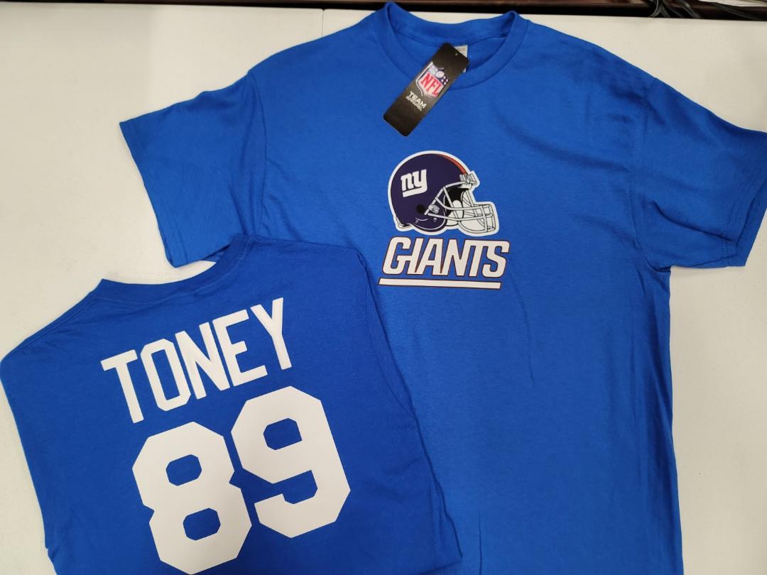 Mens NFL Team Apparel New York Giants KADARIUS TONEY Football Jersey Shirt ROYAL
