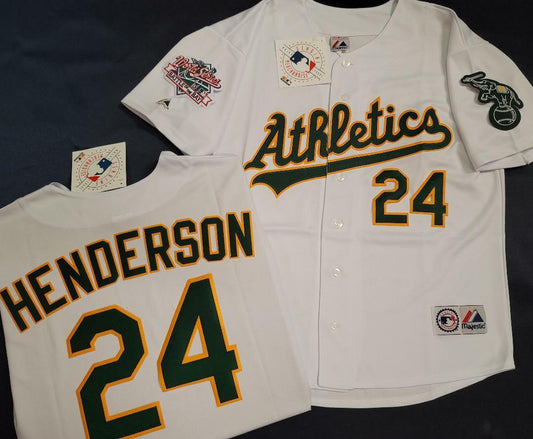 JOSE CANSECO OAKLAND ATHLETICS A'S JERSEY NEW MAJESTIC 89 WORLD SERIES PK SZ