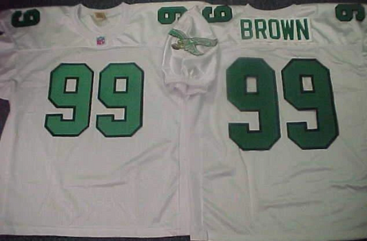 Men's Eagles Kelly Green Vapor Throwback 90s Jersey - All Stitched - Vgear