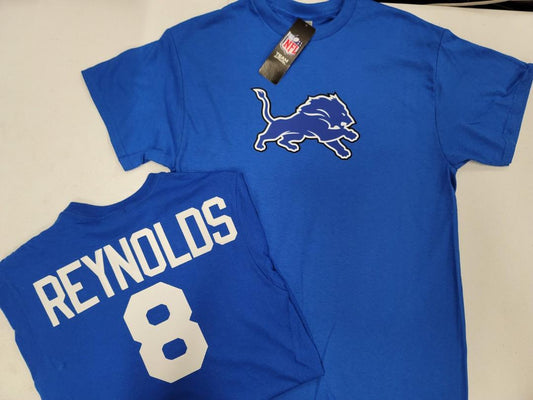 Mens NFL Team Apparel Detroit Lions JOSH REYNOLDS Football Jersey Shirt ROYAL