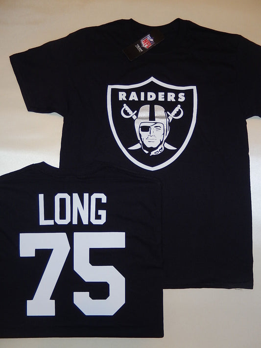 Mens NFL Team Apparel Oakland Raiders HOWIE LONG Football Jersey Shirt Black