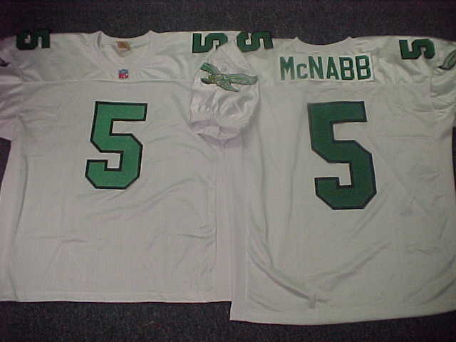 Philadelphia Eagles DONOVAN McNABB 90s Vintage Throwback Football Jersey WHITE
