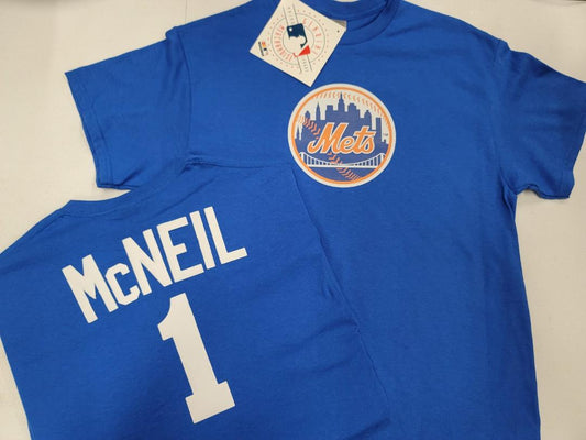BOYS YOUTH MLB Team Apparel New York Mets JEFF McNEIL Baseball Jersey Shirt ROYAL