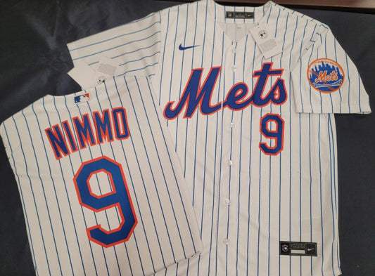 Mens Nike New York Mets BRANDON NIMMO Baseball Jersey WHITE P/S New