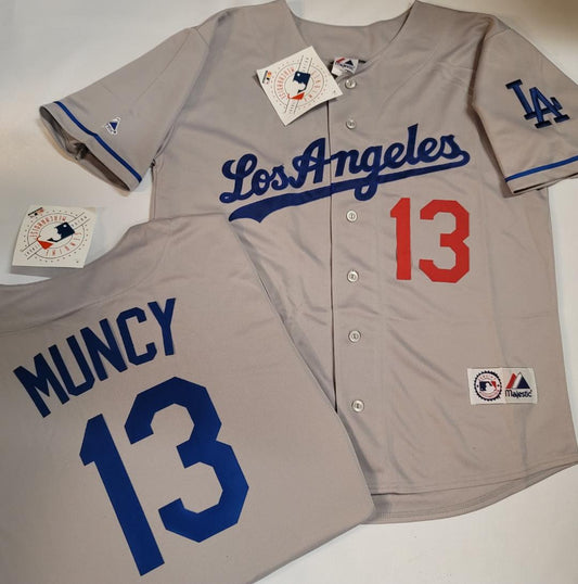 Majestic Los Angeles Dodgers MAX MUNCY Baseball Jersey GRAY