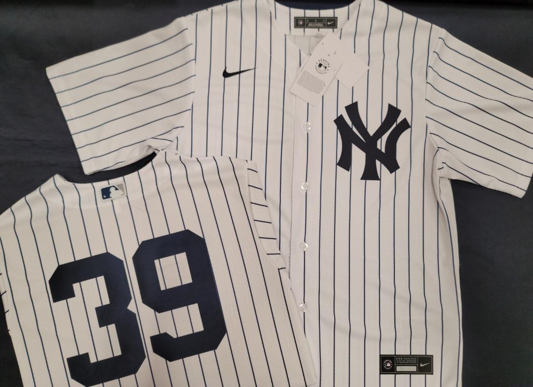 Mens NIKE New York Yankees JOSE TREVINO Sewn Baseball Jersey WHITE
