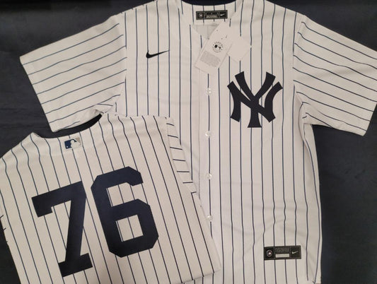 Mens NIKE New York Yankees JHONY BRITO Sewn Baseball Jersey WHITE