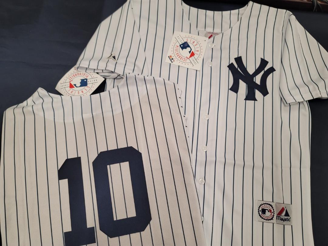 Majestic New York Yankees PHIL RIZZUTO Sewn Baseball JERSEY White P/S