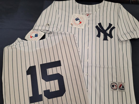 Majestic New York Yankees THURMAN MUNSON Sewn Baseball JERSEY White P/S