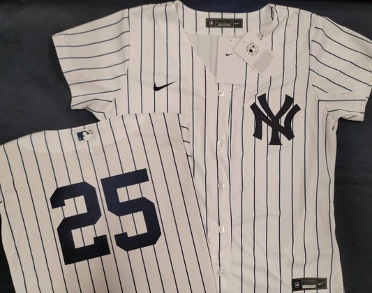 WOMENS Nike New York Yankees GLEYBER TORRES Sewn Baseball Jersey WHITE