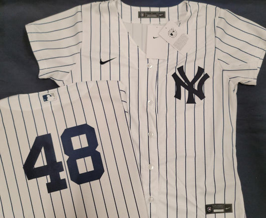 WOMENS Nike New York Yankees ANTHONY RIZZO Sewn Baseball Jersey WHITE