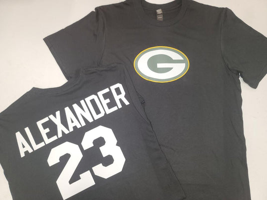 Mens NFL Team Apparel Green Bay Packers JAIRE ALEXANDER Football Jersey Shirt BLACK