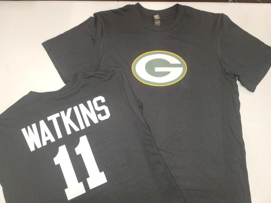 Mens NFL Team Apparel Green Bay Packers SAMMY WATKINS Football Jersey Shirt BLACK