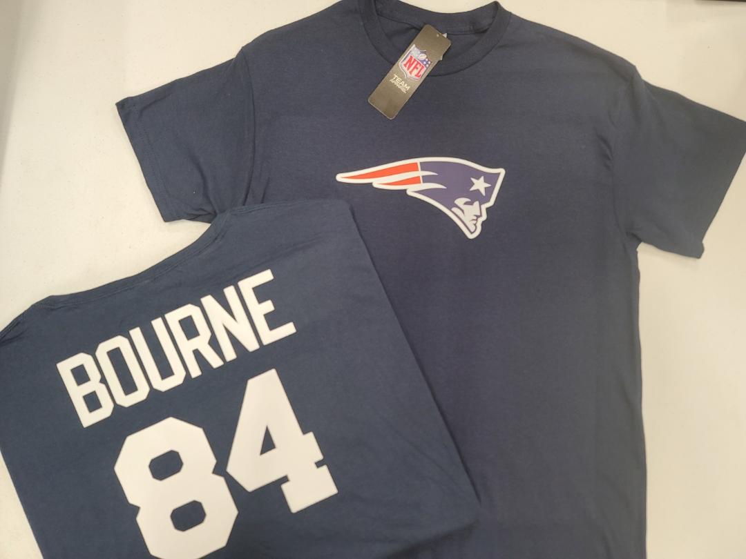 Mens NFL Team Apparel New England Patriots KENDRICK BOURNE Football Jersey Shirt NAVY