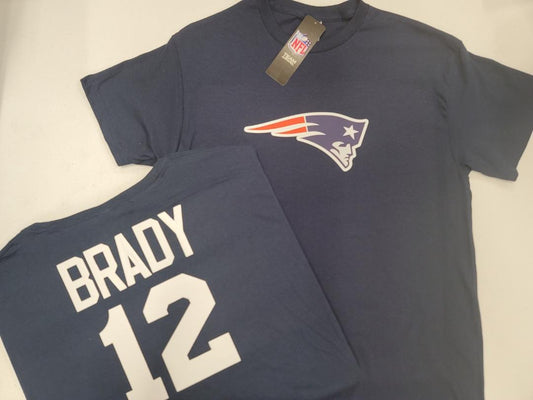 Mens NFL Team Apparel New England Patriots TOM BRADY Football Jersey Shirt NAVY