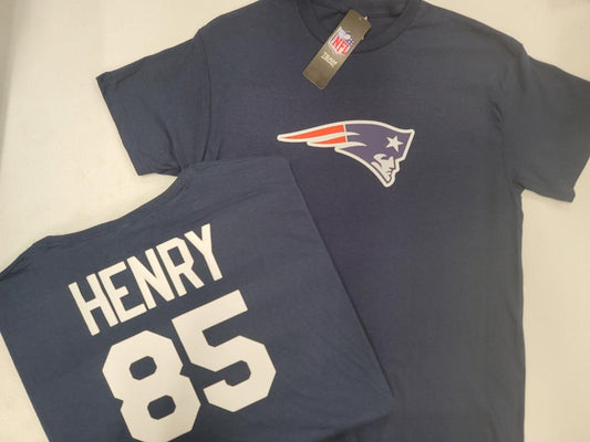 Mens NFL Team Apparel New England Patriots HUNTER HENRY Football Jersey Shirt NAVY
