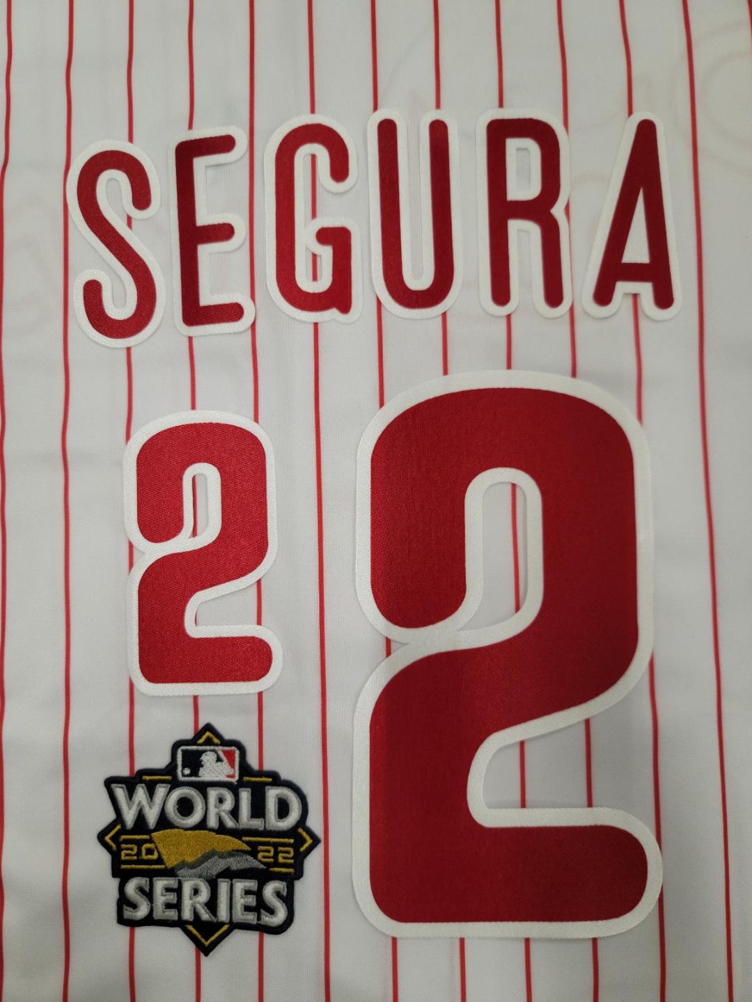 PHILADELPHIA PHILLIES Authentic JEAN SEGURA 2022 World Series Number KIT + PATCH For Jersey