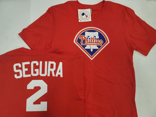 Mens MLB Team Apparel Philadelphia Phillies JEAN SEGURA Baseball Shirt RED