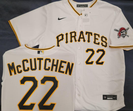 Nike Pittsburgh Pirates ANDREW McCUTCHEN Sewn Baseball Jersey WHITE