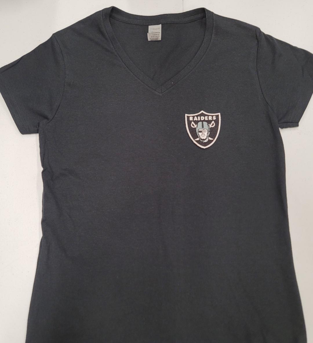 Womens NFL Team Apparel OAKLAND RAIDERS V-Neck Football Shirt BLACK