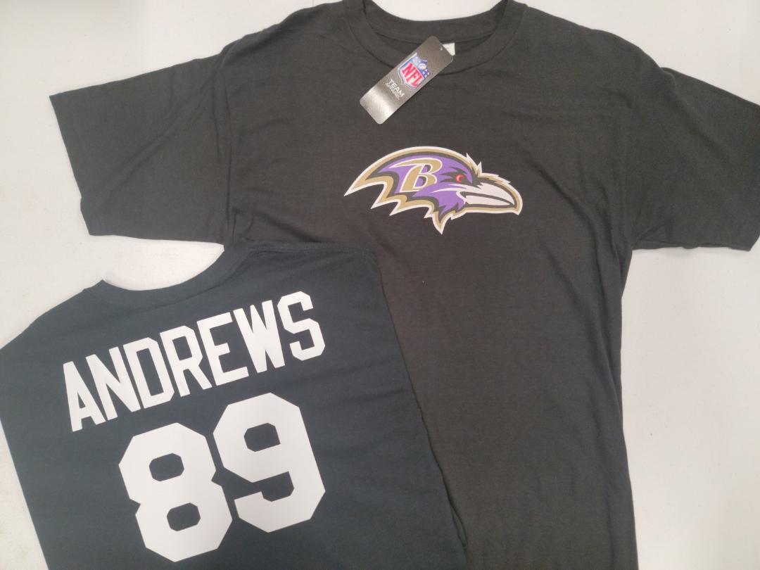 Mens NFL Team Apparel Baltimore Ravens MARK ANDREWS Football Jersey Shirt BLACK
