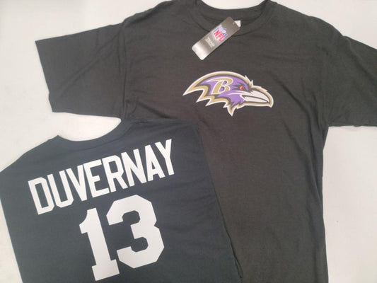 Mens NFL Team Apparel Baltimore Ravens DEVIN DUVERNAY Football Jersey Shirt BLACK