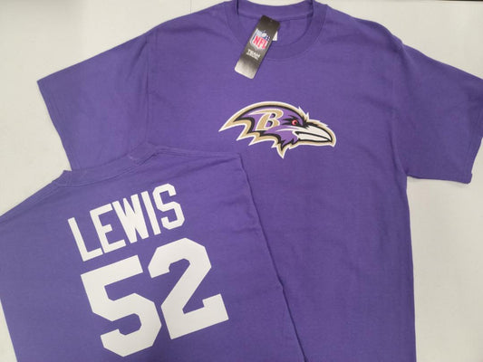 Mens NFL Team Apparel Baltimore Ravens RAY LEWIS Football Jersey Shirt PURPLE