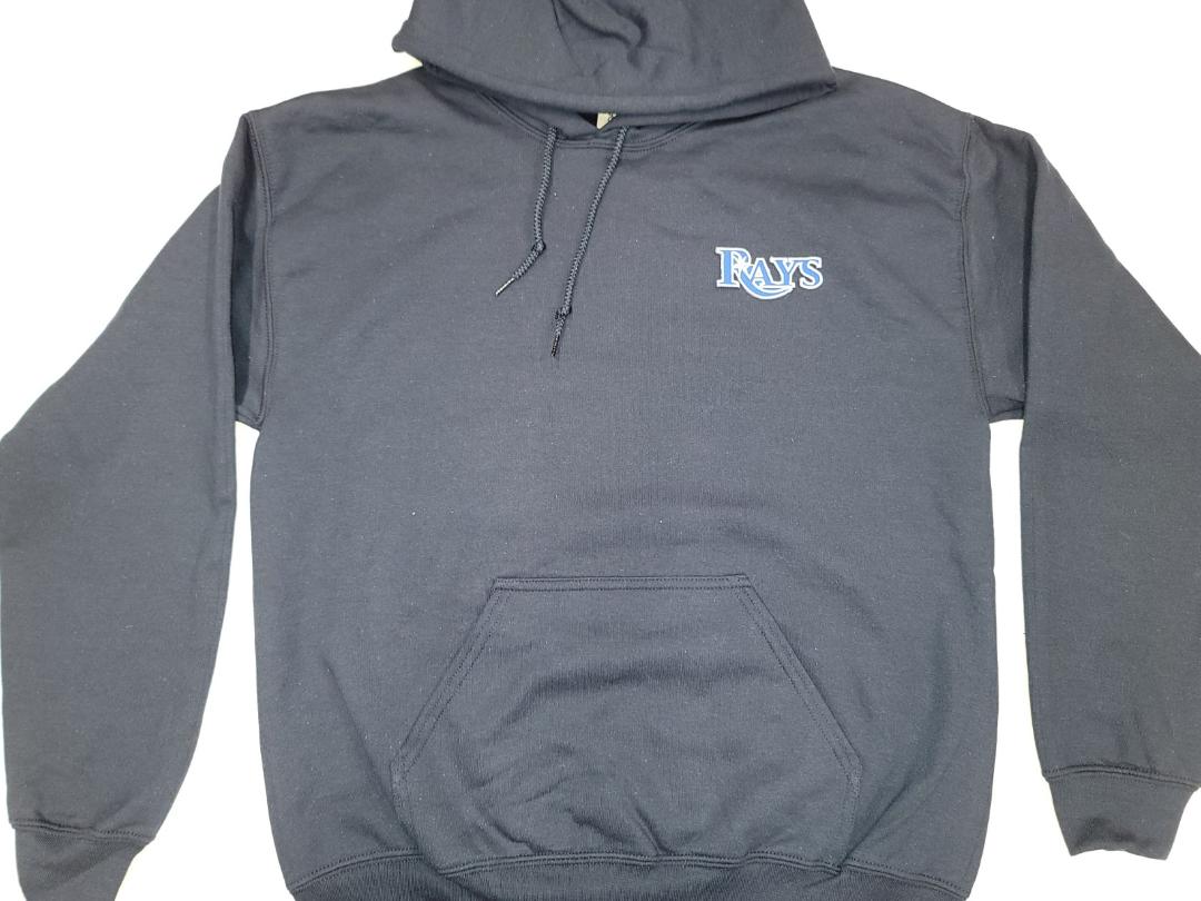 Mens TAMPA BAY RAYS Pullover Hooded Hoodie SWEATSHIRT NAVY All Sizes