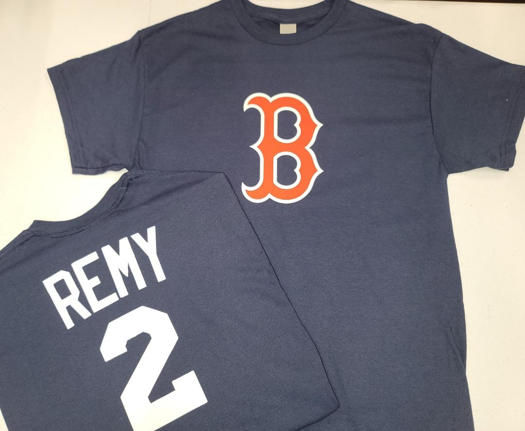 Mens MLB Team Apparel Boston Red Sox JERRY REMY Baseball Shirt NAVY