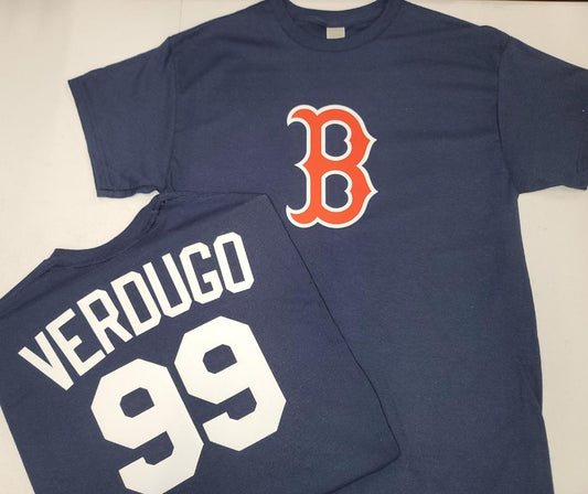 Mens MLB Team Apparel Boston Red Sox ALEX VERDUGO Baseball Shirt NAVY