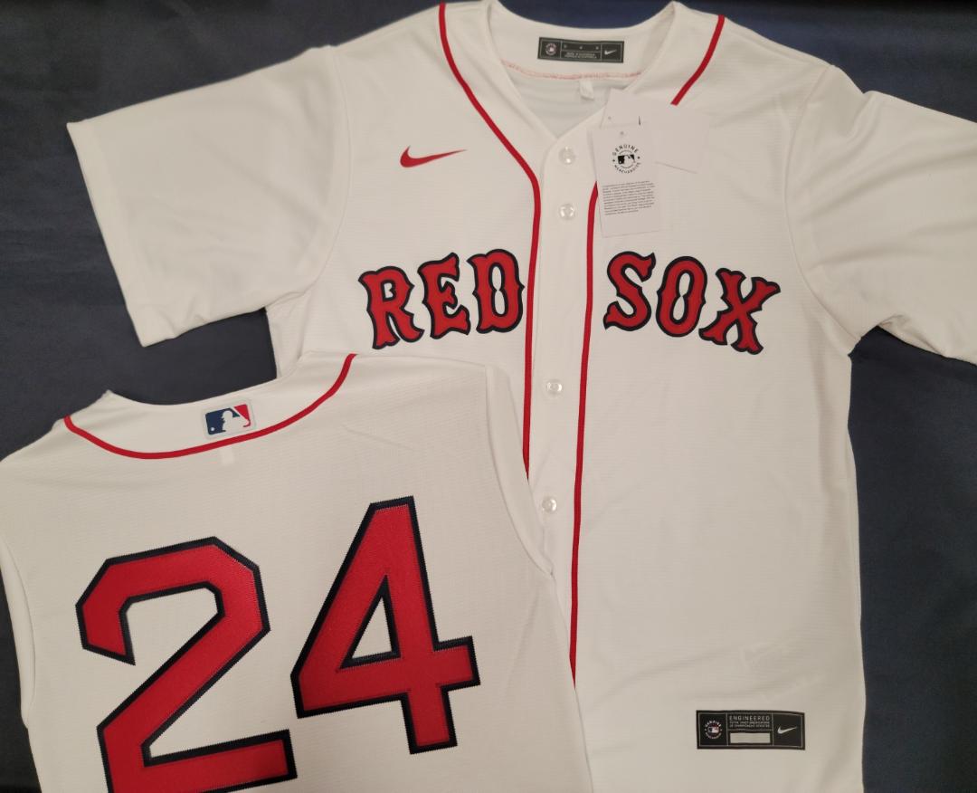 Nike Boston Red Sox MANNY RAMIREZ Baseball Jersey WHITE