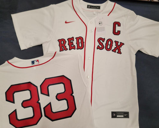 Nike Boston Red Sox JASON VARITK Baseball Jersey WHITE