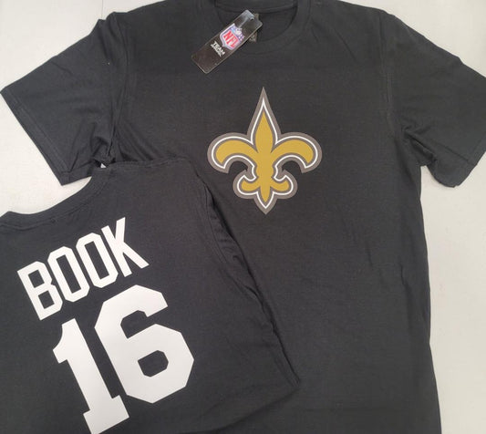 Mens NFL Team Apparel New Orleans Saints IAN BOOK Football Jersey Shirt BLACK