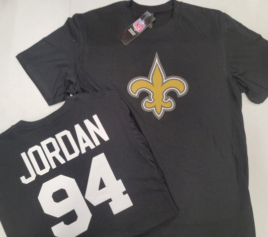 Mens NFL Team Apparel New Orleans Saints CAMERON JORDAN Football Jersey Shirt BLACK