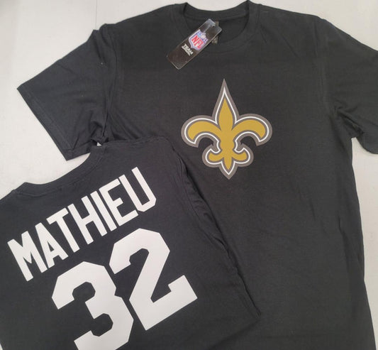 Mens NFL Team Apparel New Orleans Saints TYRANN MATHIEU Football Jersey Shirt BLACK