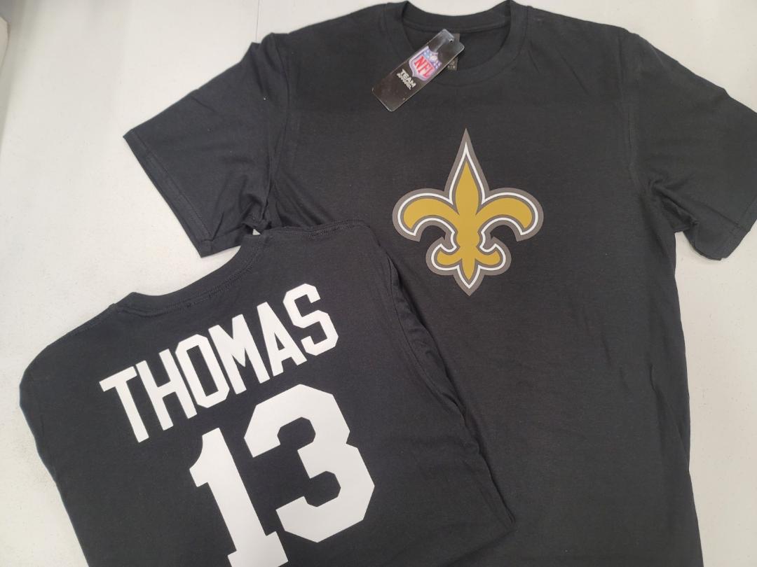 Mens NFL Team Apparel New Orleans Saints MICHAEL THOMAS Football Jersey Shirt BLACK