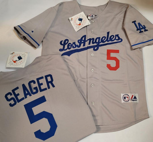 Majestic Los Angeles Dodgers COREY SEAGER Baseball Jersey GRAY