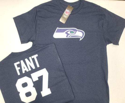 Mens NFL Team Apparel Seattle Seahawks NOAH FANT Football Jersey Shirt NAVY