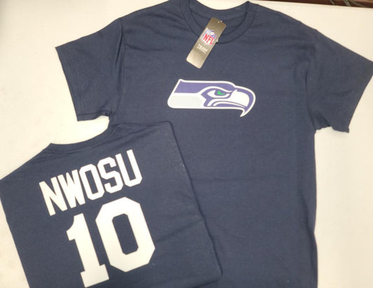 Mens NFL Team Apparel Seattle Seahawks UCHENNA NWOSU Football Jersey Shirt NAVY