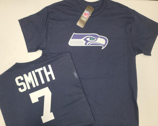 Mens NFL Team Apparel Seattle Seahawks GENO SMITH Football Jersey Shirt NAVY