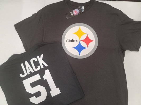 Mens NFL Team Apparel Pittsburgh Steelers MYLES JACK Football Shirt BLACK