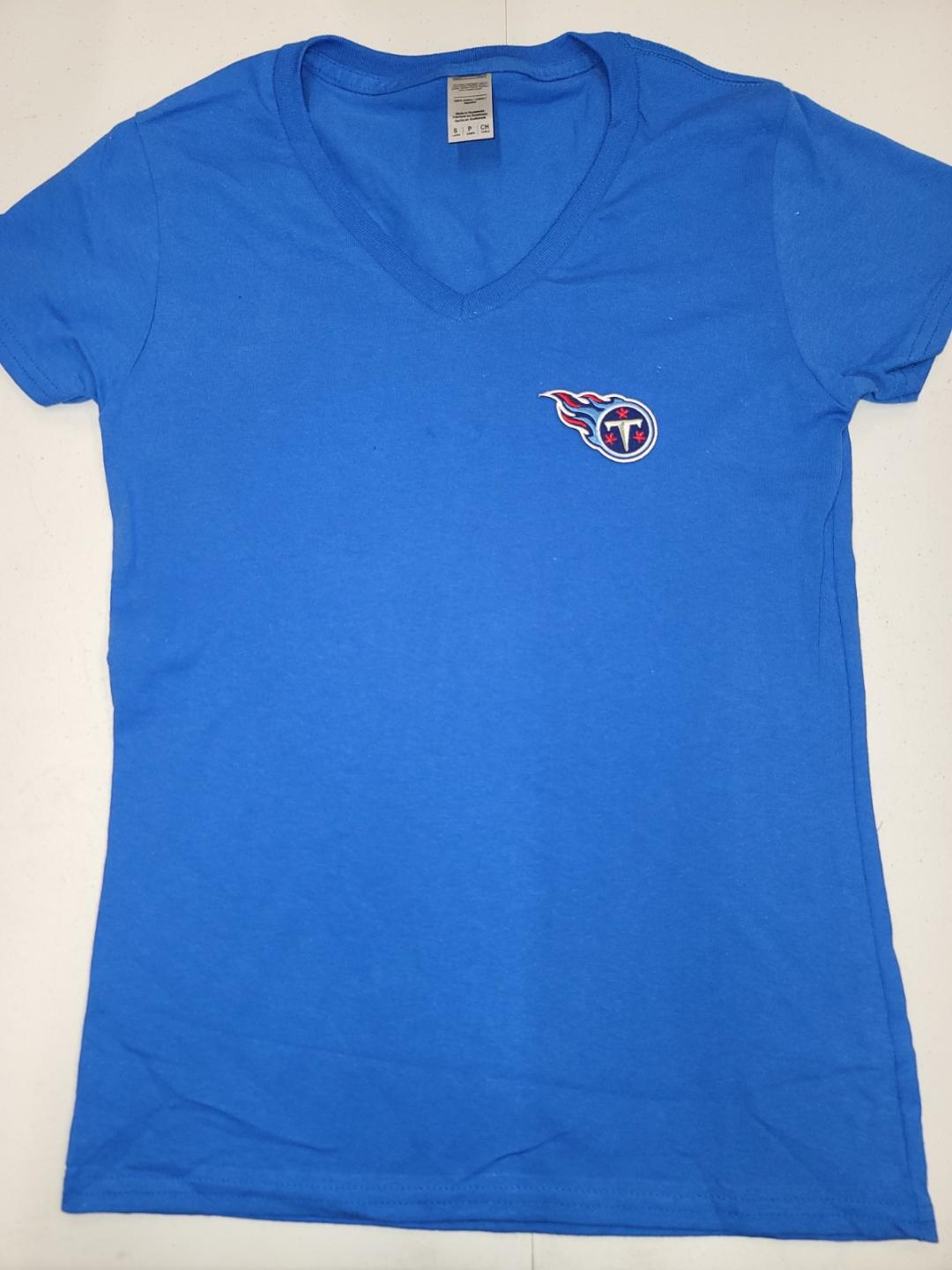 Womens NFL Team Apparel TENNESSEE TITANS V-Neck Football Shirt ROYAL