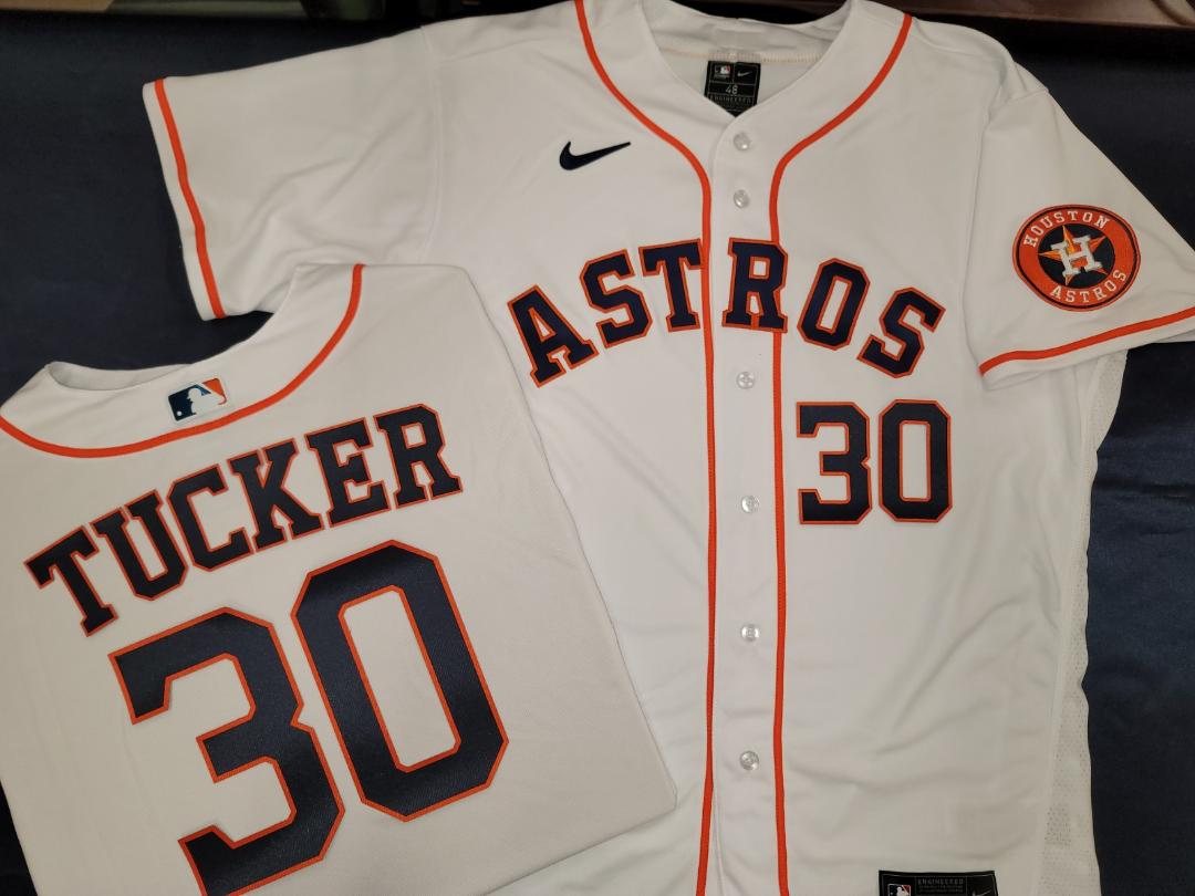 NIKE Houston Astros KYLE TUCKER Authentic GAME Jersey 48